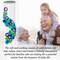 Wind Chimes Capiz Sea Glass Shells Large 27 Inch outside Windchimes Peacock Home Decor Outdoor Garden Patio Yard Lawn Unique Gifts for Mom Grandma Woman Sympathy Memorial Remembrance